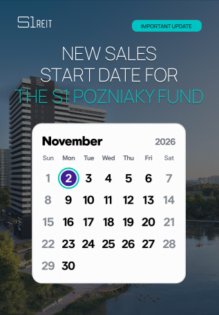 New sales start date for the S1 Pozniaky fund — November 2
